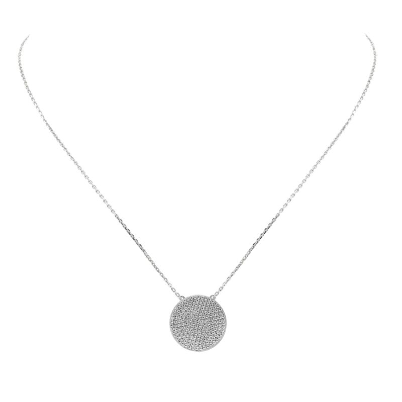 KAMILA - Pave Coin Pendant
