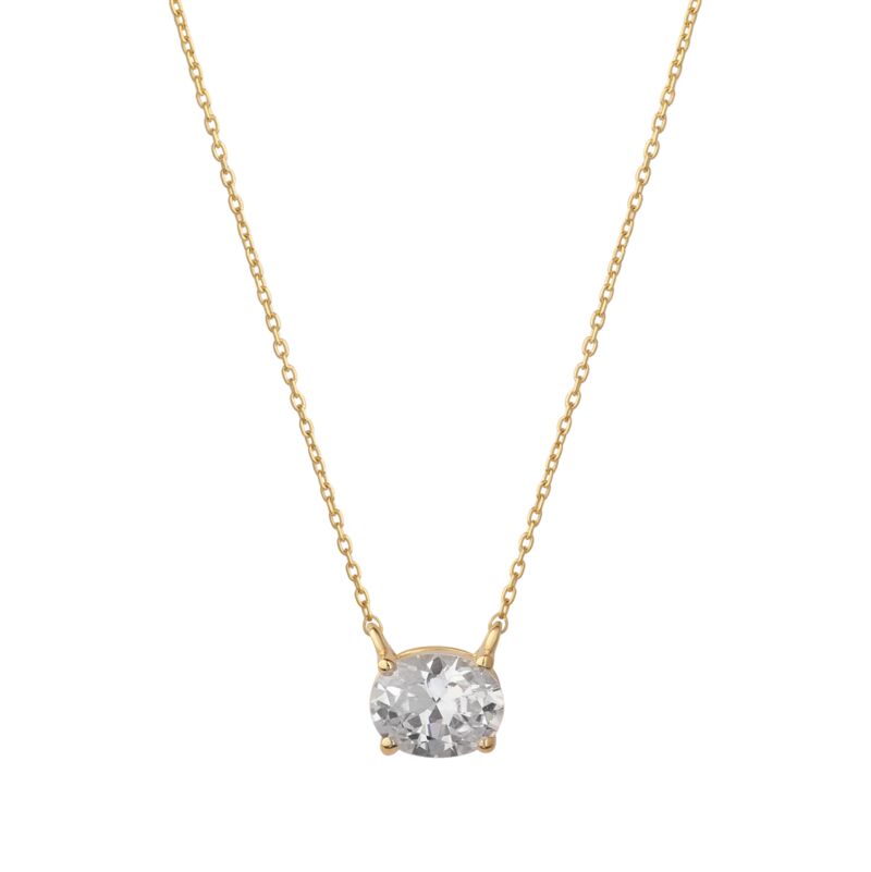 CORA - Oval Cut Solitaire Pendant