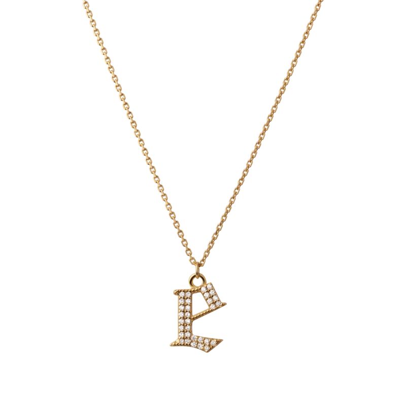 INITIAL – Gothic Letter Necklace