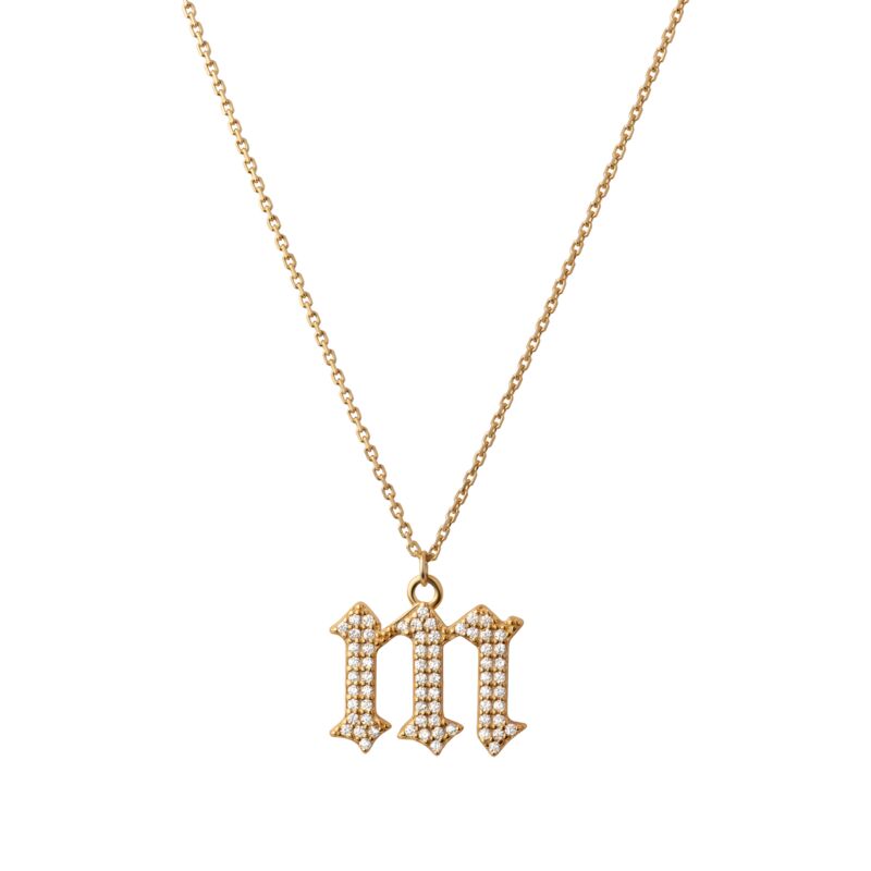 INITIAL – Gothic Letter Necklace