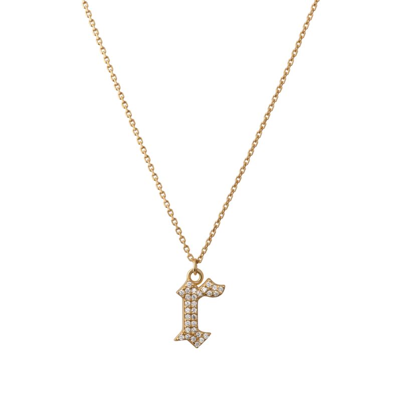 INITIAL – Gothic Letter Necklace