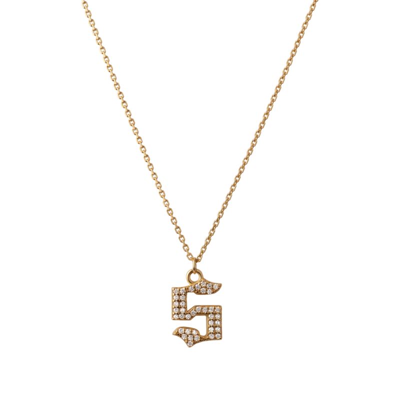 INITIAL – Gothic Letter Necklace