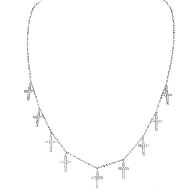 KOURTNEY – Nine Cross Necklace
