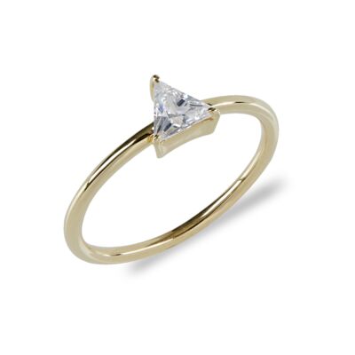 Naomi - Sleek Trillion Ring