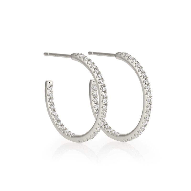 SOPHIE - Pave CZ Hoop Earrings