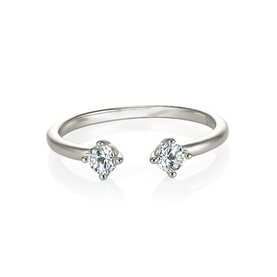 Nicole - Double Solitaire Ring
