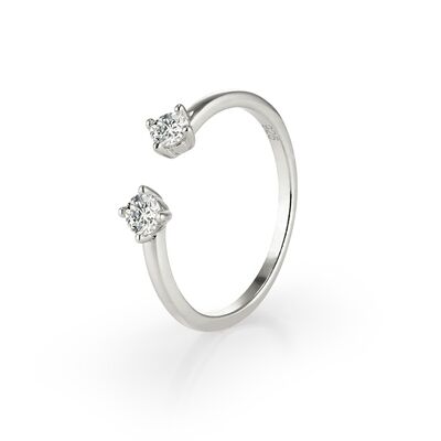 Nicole - Double Solitaire Ring