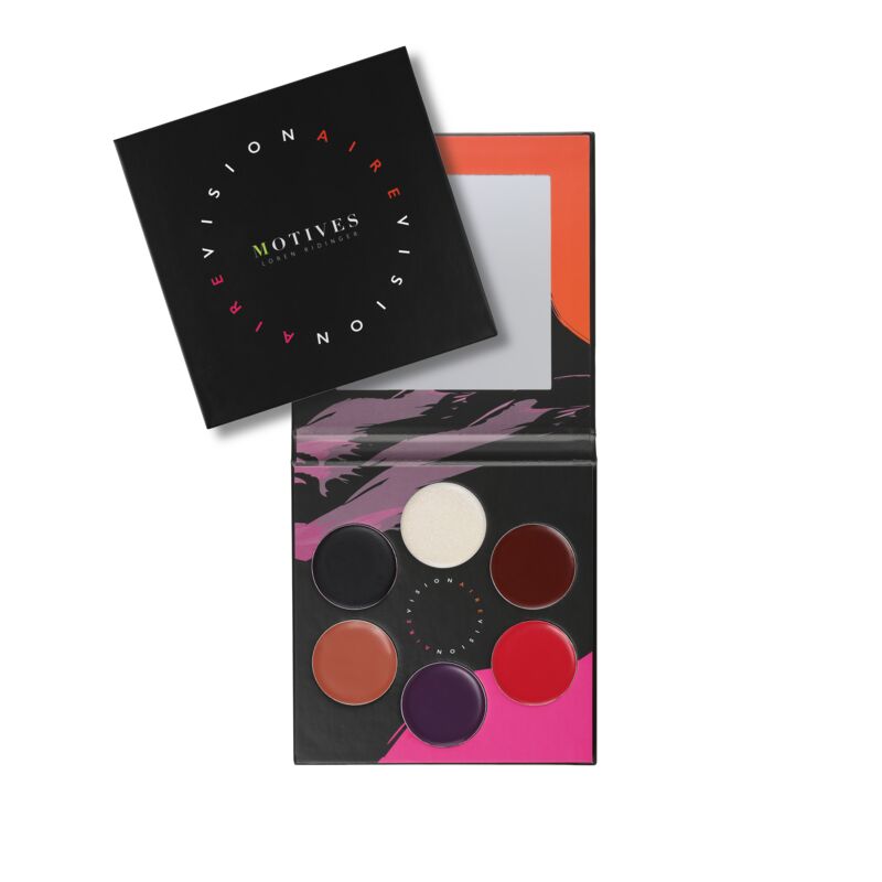 Motives® Visionaire Lip & Cheek Palette - Includes six dual-purpose crèmes