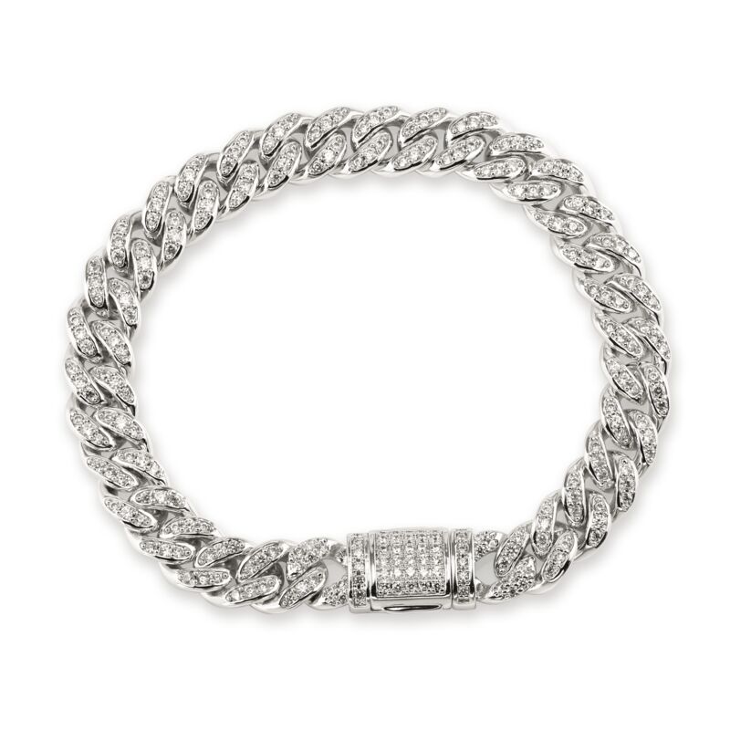 SELENA – Pave Cuban Link Bracelet