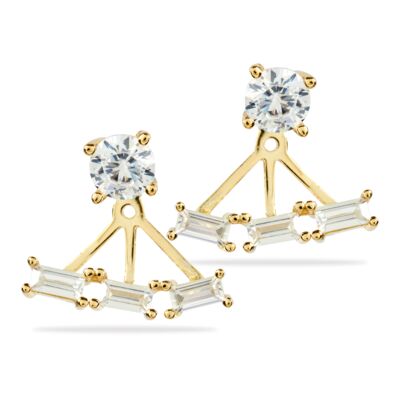 ALANI - Mixed Cut Stud With Removable Ear Jacket