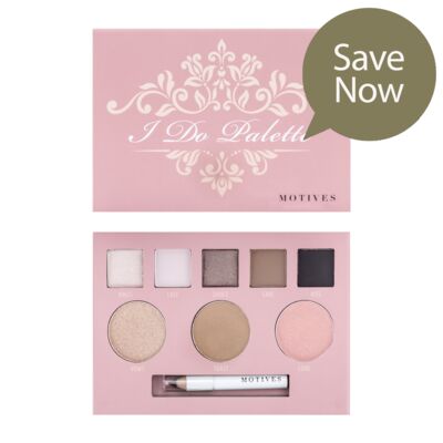 Motives® I Do Palette (A Collaboration with Jackie Gomez) SPECIAL - Includes five eye shadow, one blush, one bronzer, one highlighter and one mini eye pencil