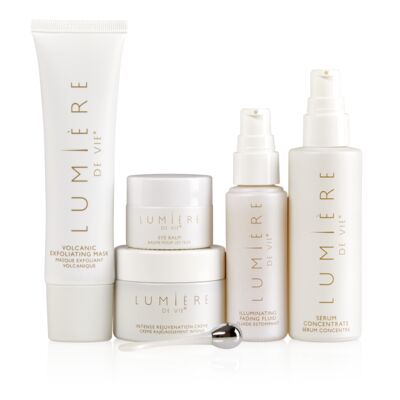 Lumière de Vie Radiance Kit - Includes: Eye Balm, Volcanic Exfoliating Mask, Illuminating Fading Fluid, Serum Concentrate and Intense Rejuvenation Crème