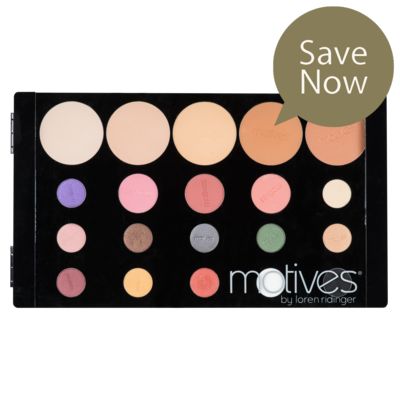 Motives Consultant Palette - Includes 5 Face Powders, 3 Blushes and 12 Eye Shadows