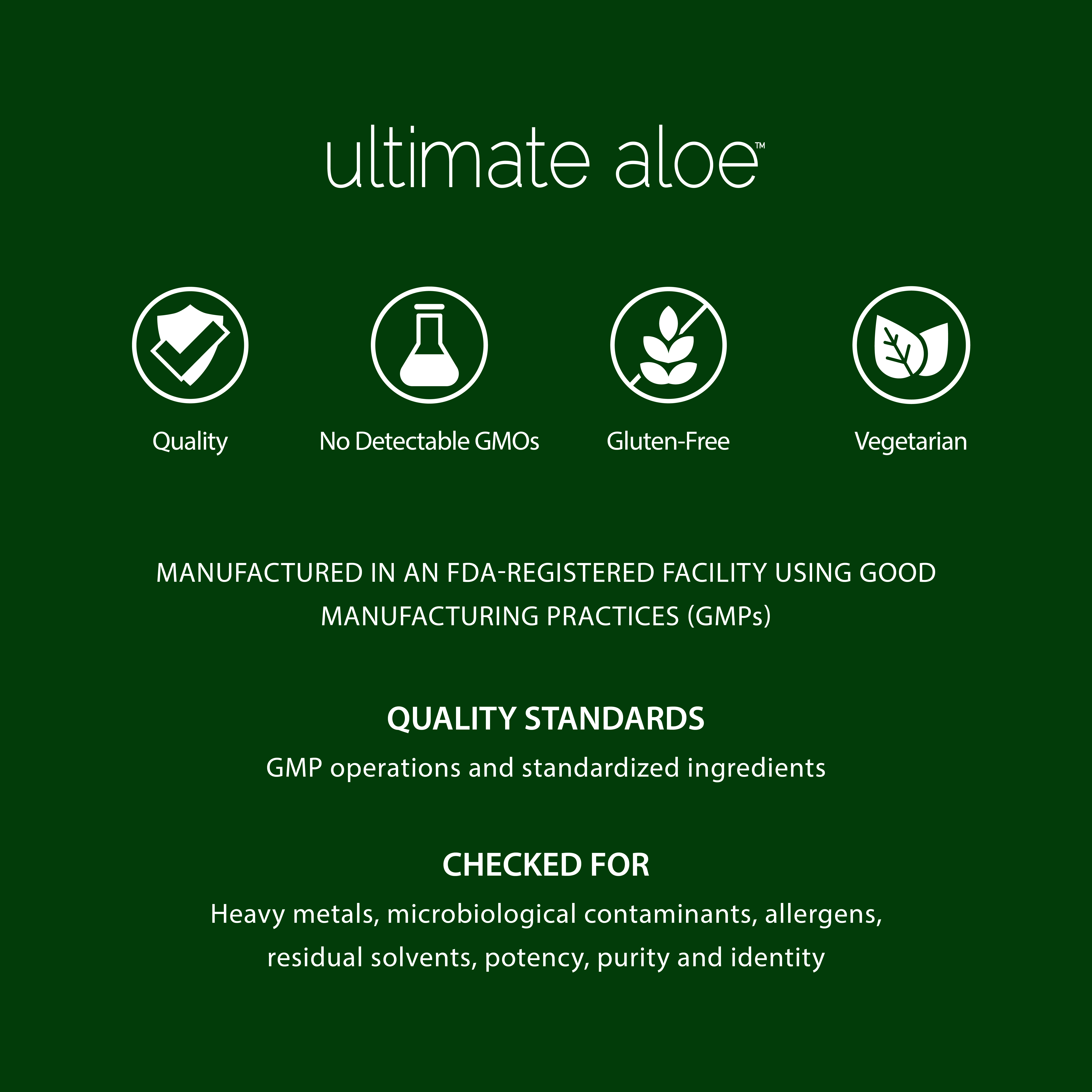 Primary Benefits* of Ultimate Aloe™