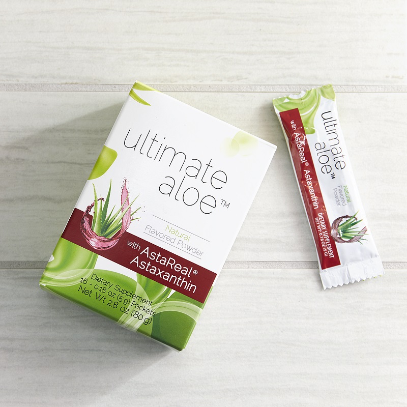 Primary Benefits* of Ultimate Aloe™ with AstaReal® Astaxanthin: