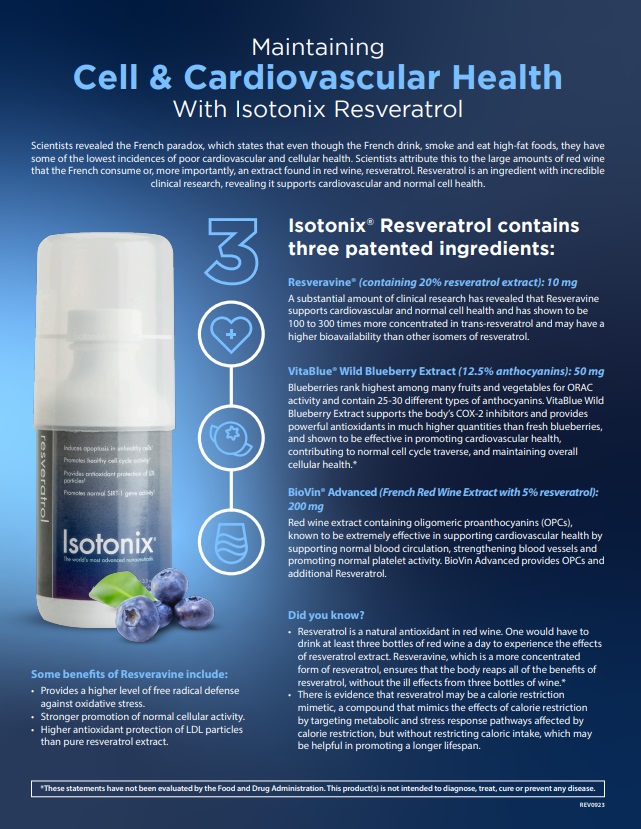Why Choose Isotonix Resveratrol?