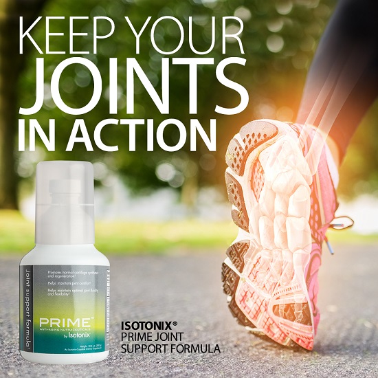 Prime Joint Support Formula by Isotonix. Contains 25mg of Pycnogenol, 1000mg of Glucosamine, and 25mg of Hyaluronic Acid. Unique among similiar products.