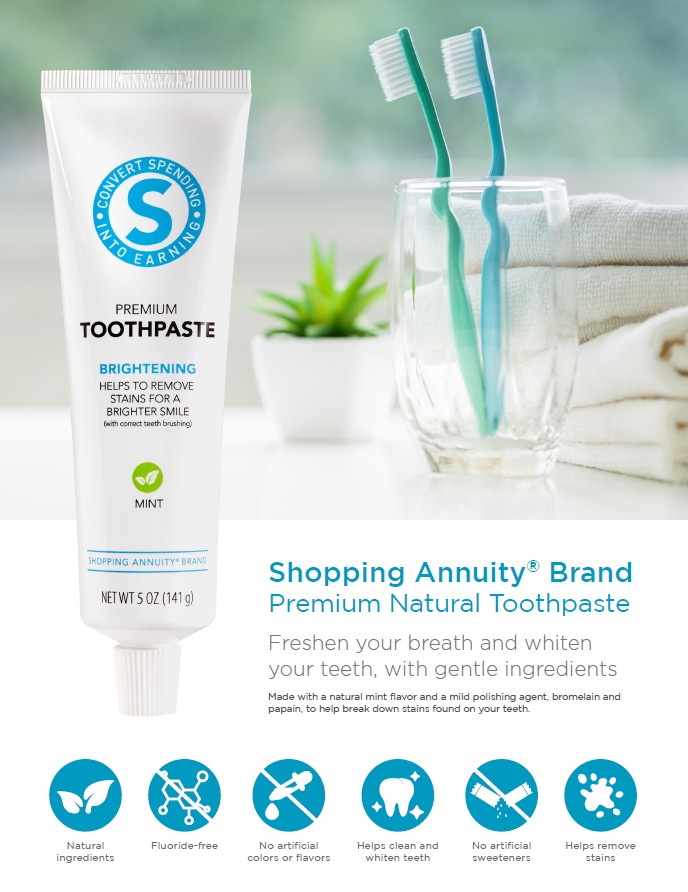 What Makes Shopping Annuity Brand Premium Toothpaste Unique?