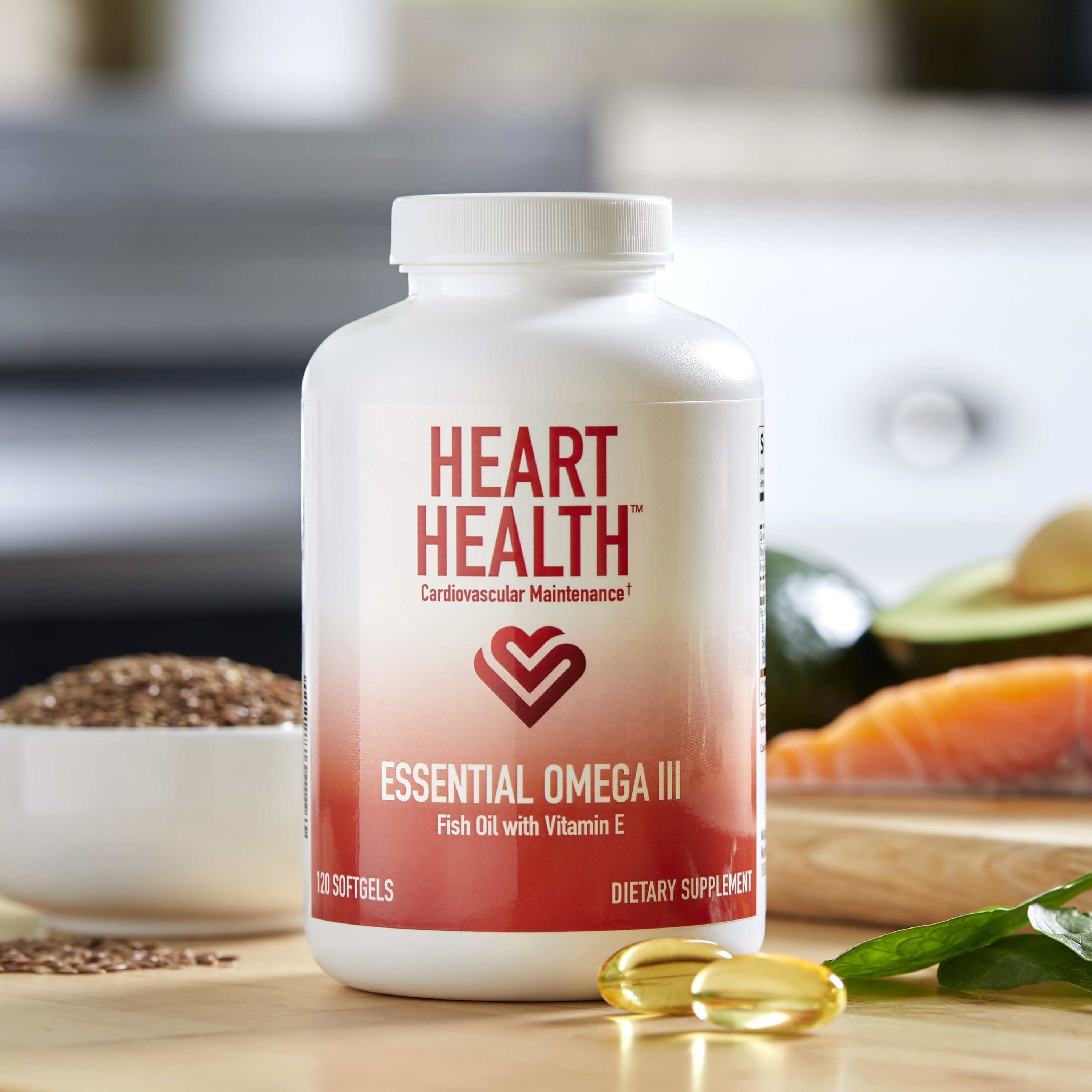 Primary Benefits* of Heart Health™ Essential Omega III Fish Oil