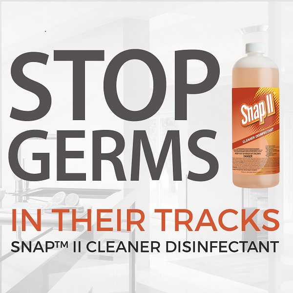 Primary Benefits of Snap II Cleaner Disinfectant