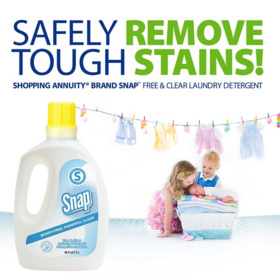 What Makes Shopping Annuity Brand SNAP™ Free & Clear Laundry Detergent Unique?