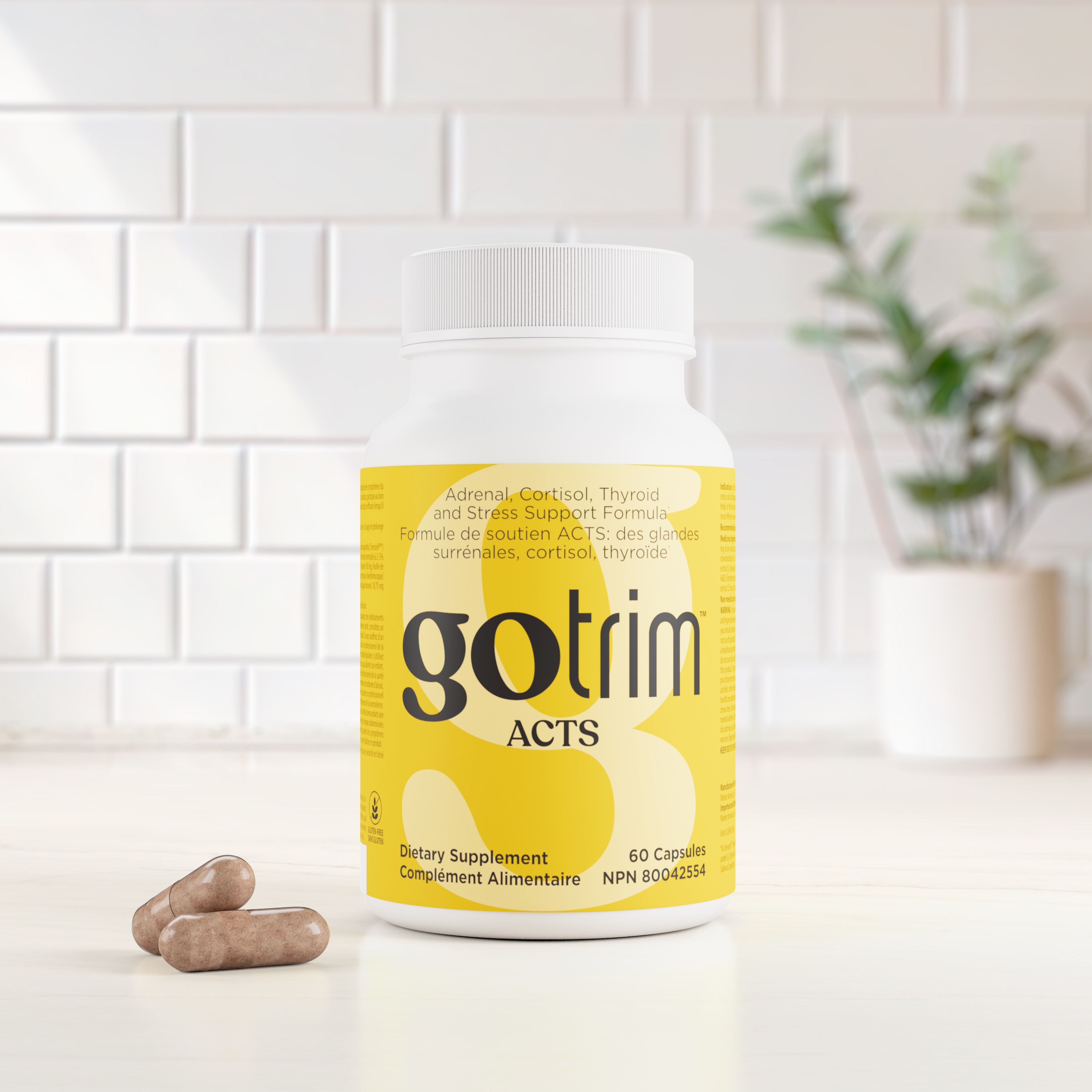 Primary Benefits of GoTrim ACTS Adrenal, Cortisol, Thyroid & Stress Support Formula