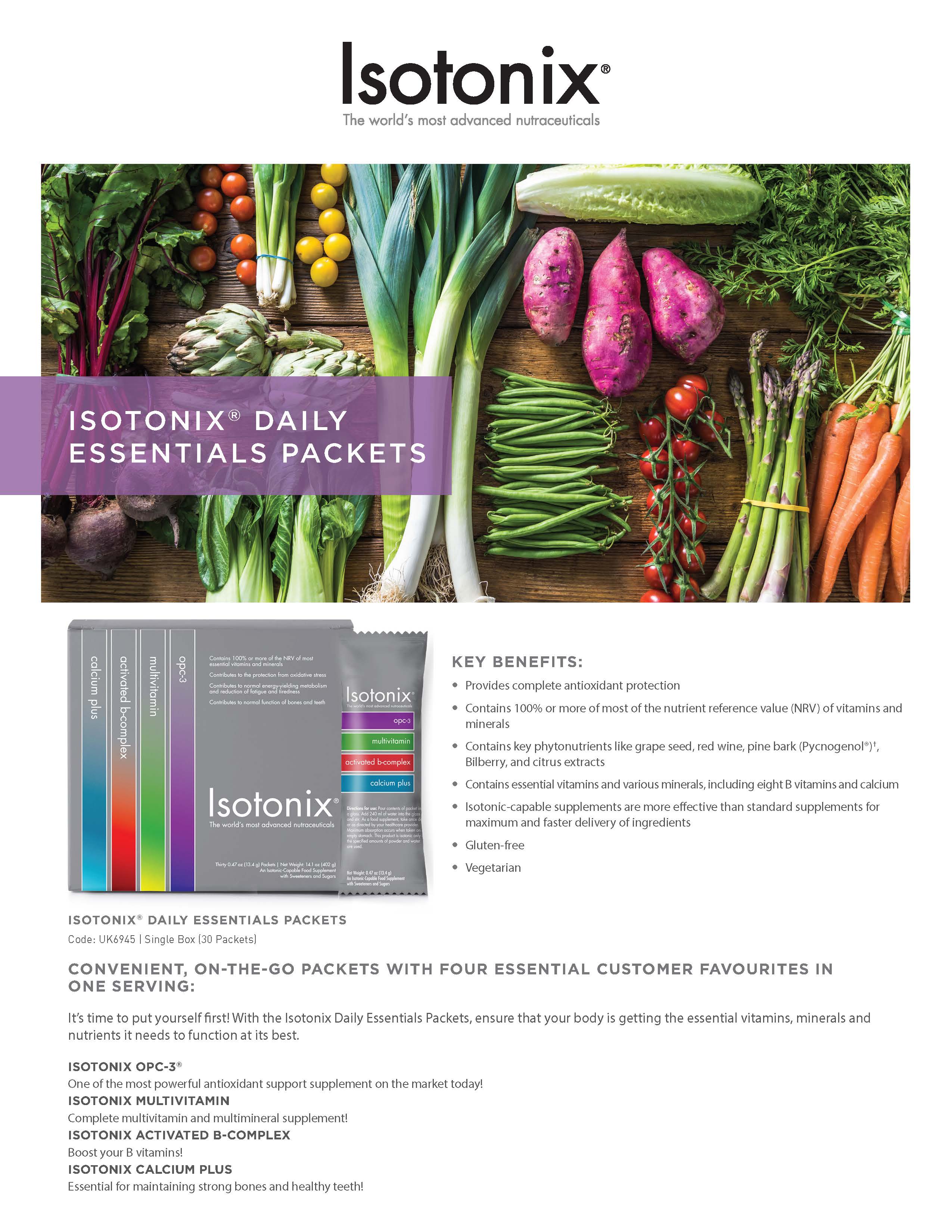 What Makes Isotonix Daily Essentials Packets Unique?