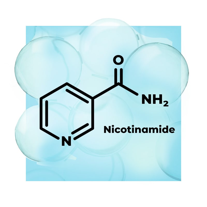 image of chemical structure of nicotinamide