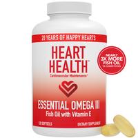 Heart Health™ Essential Omega III Fish Oil with Vitamin E