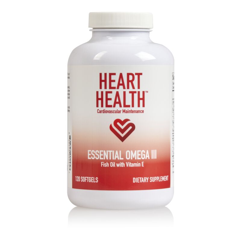 Heart Health™ Essential Omega III Fish Oil with Vitamin E