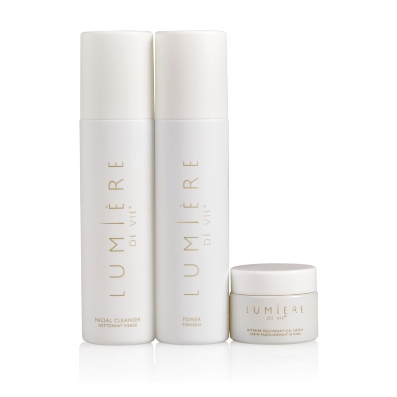 Lumière de Vie® Skincare Value Kit - Includes Facial Cleanser; Toner and Intense Rejuvenation Crème
