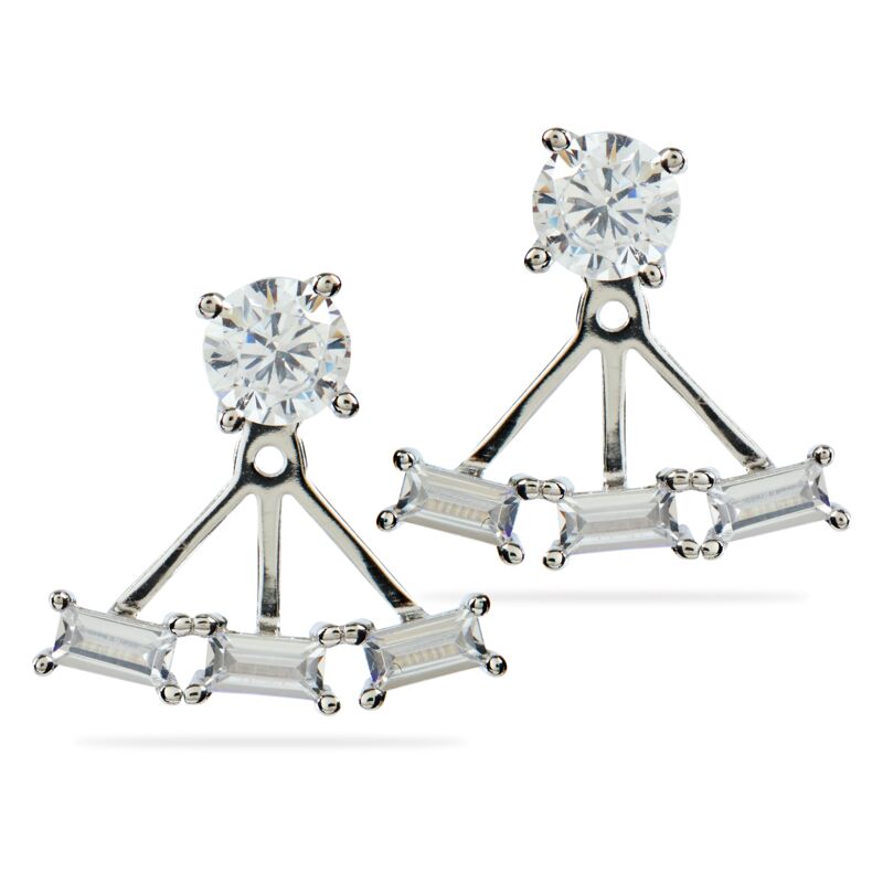 ALANI - Mixed Cut Stud With Removable Ear Jacket - Final Sale