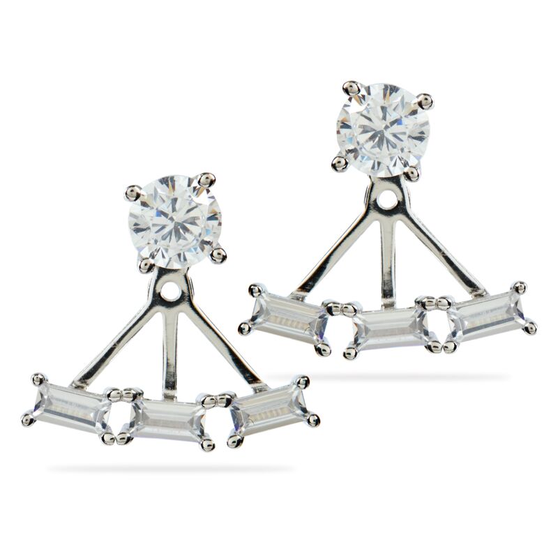 ALANI - Mixed Cut Stud With Removable Ear Jacket (FINAL SALE)