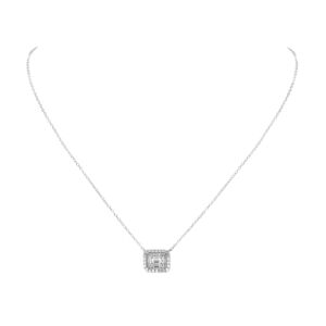 KEEGAN - Illusion Halo Baguette Necklace