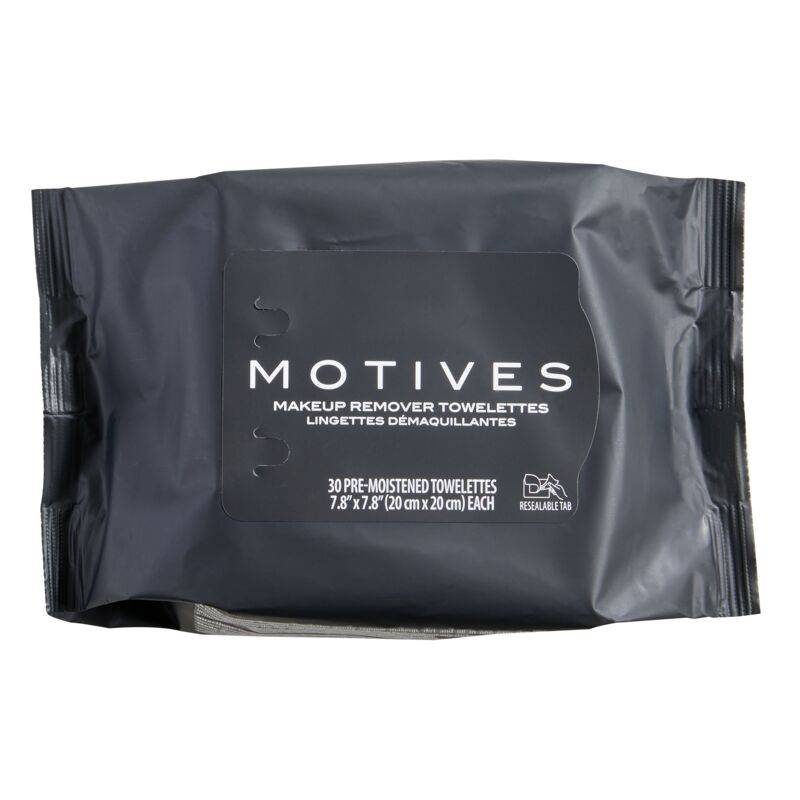Motives® Makeup Remover Towelettes - Pack of 30 towelettes