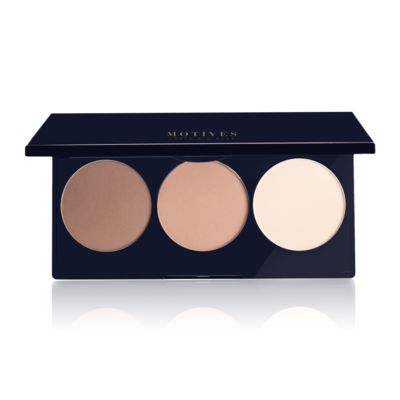 Motives® 3-in-1 Contour, Bronze and Highlight Kit - Includes 3 Powders to Contour, Highlight and Bronze, and 1 Tutorial