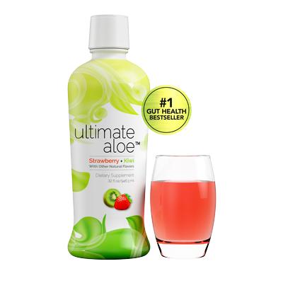 Ultimate Aloe™ - Strawberry Kiwi Flavor - Single Bottle (16 Servings)
