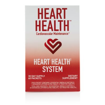 Heart Health心血管保健組 - 單盒裝 包括膽固醇及三酸甘油酯保健配方、易善魚油維生素E膠囊食品與心血管強化配方（30天食用量）