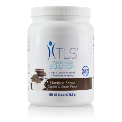 TLS® Nutrition Shakes - Cookies & Cream - Canister (14 Servings)