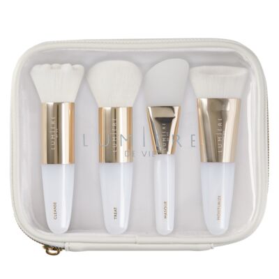 Lumière de Vie® Skincare Brush Collection - Includes four mini skincare brushes