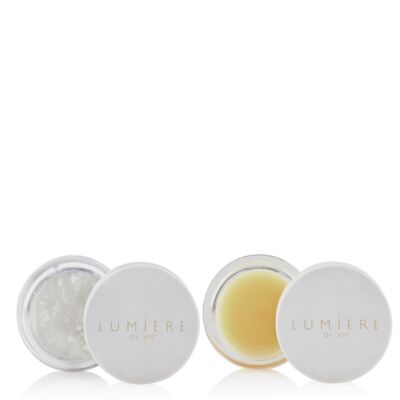 Lumière de Vie® Refine & Moisturize Lip Duo - Includes 1 Lip Scrub (0.35 oz / 10 g) & 1 Lip Masque (0.35 oz / 10 g)