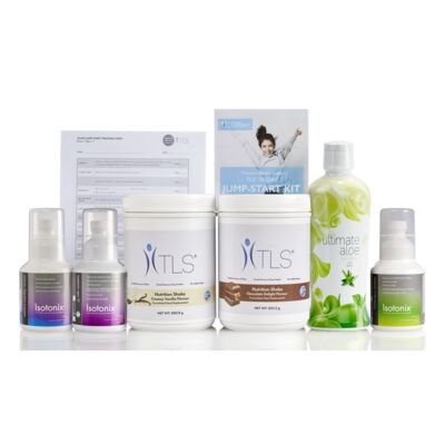 TLS® 30-Day Jump-Start Kit - Includes: TLS Nutrition Shakes (28 servings); Isotonix OPC-3 (90 servings); Isotonix Multivitamin (90 servings); Ultimate Aloe Juice (16 Servings); Isotonix Isochrome (90 servings); Tracking Sheet & Booklet
