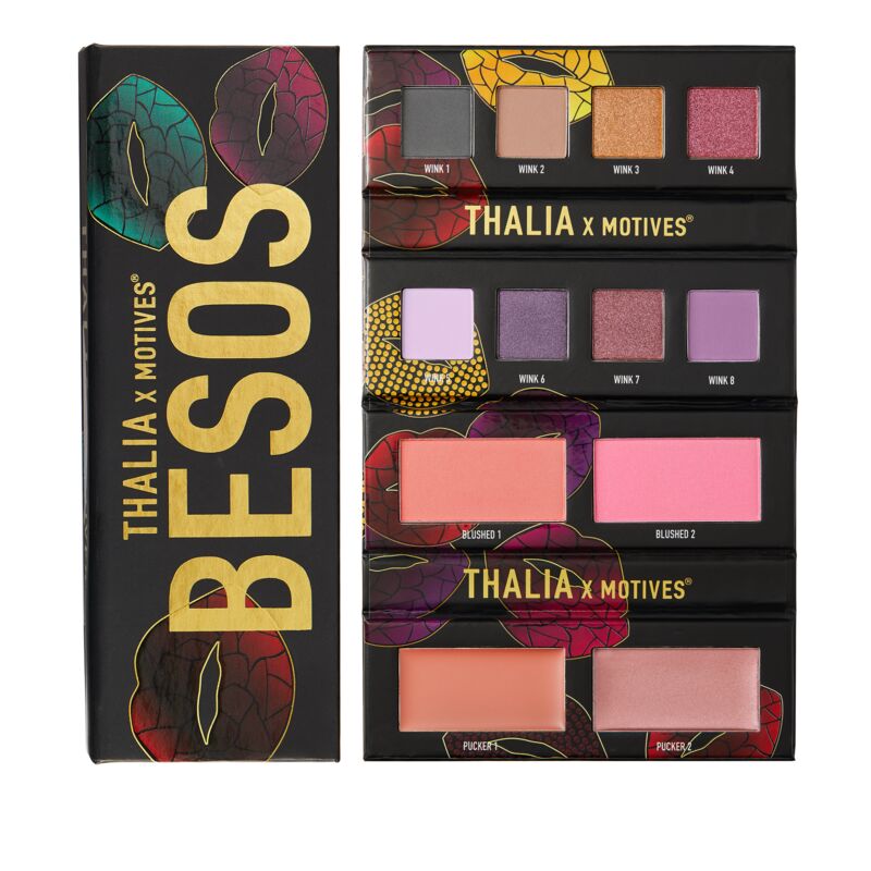 THALIA X Motives® Besos Palette - Includes eight eye shadows, two blushes and two lip glosses
