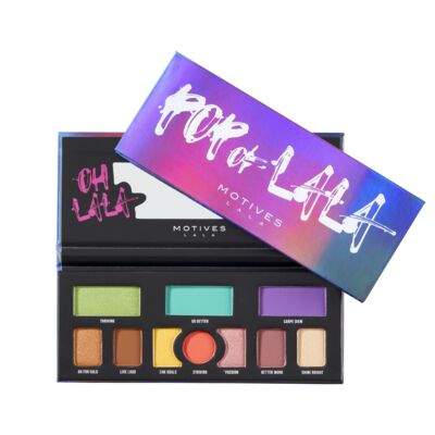 Motives® LALA Pop of LALA Pressed Pigment Palette - Includes ten pressed pigments