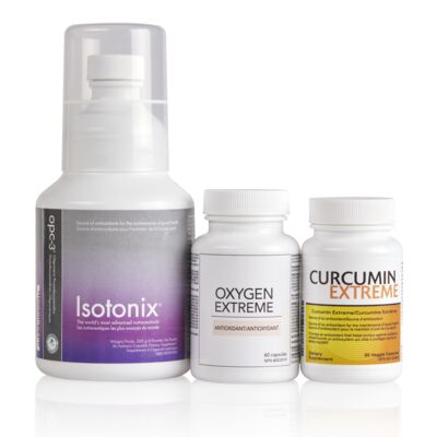 Detox Kit - Contains one each: Isotonix OPC-3 (90 servings); Oxygen Extreme (30 servings); Curcumin Extreme (30 servings)