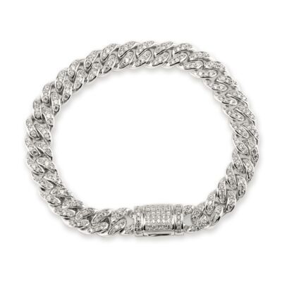 SELENA – Pave Cuban Link Bracelet