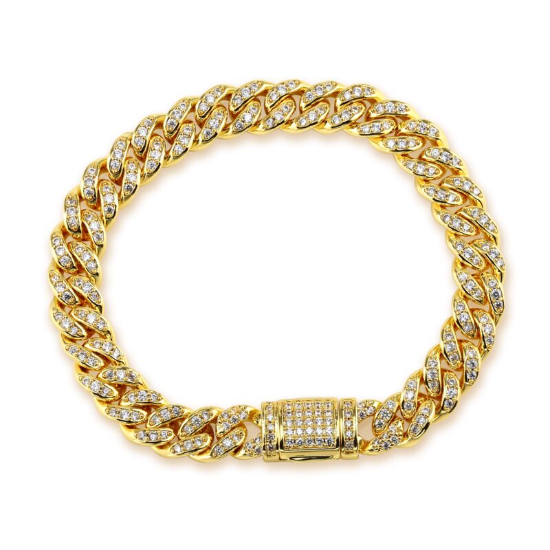 SELENA – Pave Cuban Link Bracelet