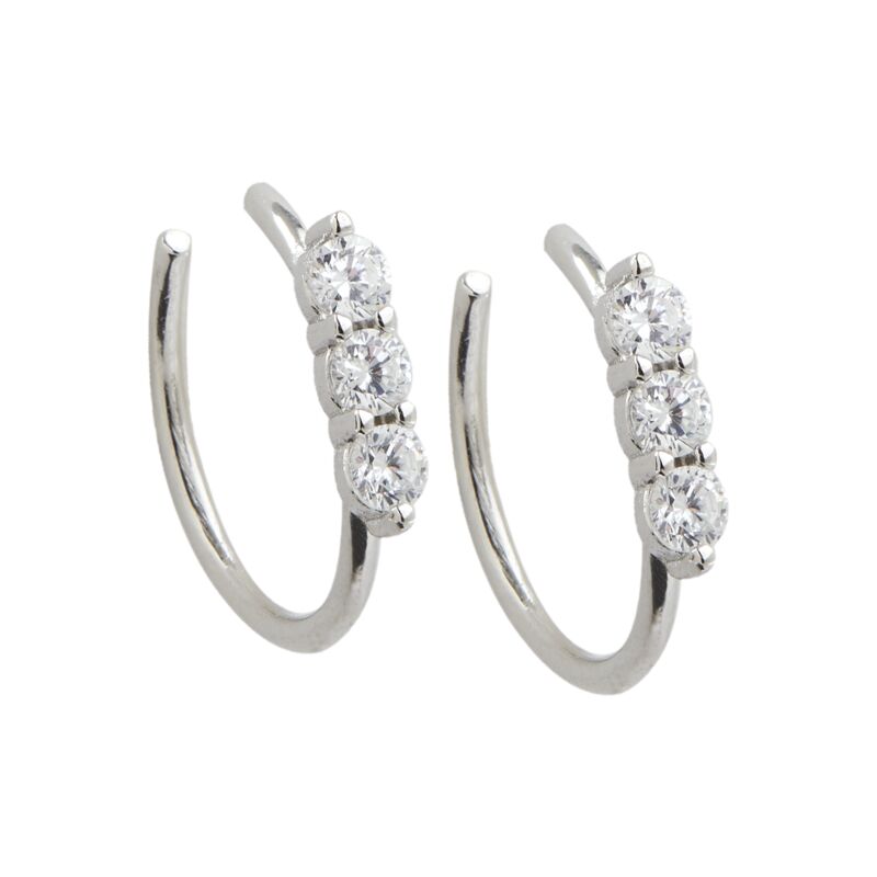 ZARA - 3 Stone Ear Cuff | Layered Jewelry