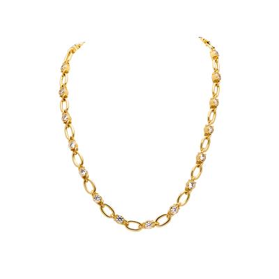 ZARAH – Bezel Set Link Necklace