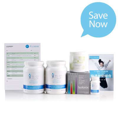 TLS® 30-Day Jump-Start Kit - Includes: 1 Isotonix Daily Essentials Packets; 2 TLS Nutrition Shakes; 1 TLS CORE; 1 NutriClean Fiber Powder; 1 TLS 30-Day Booklet and 1 TLS 30-Day Tracking Sheet